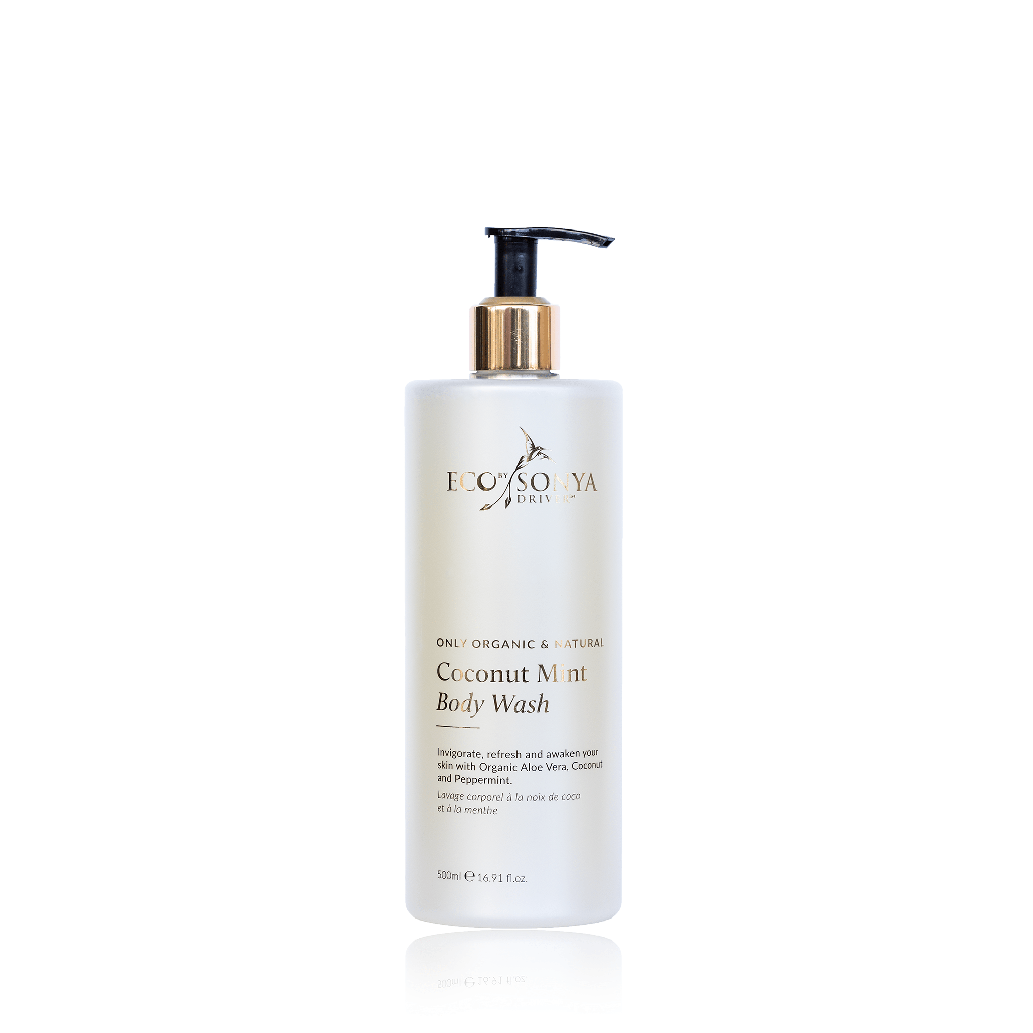 Coconut Mint Body Wash Eco by Sonya Driver soap free natural body cleanser